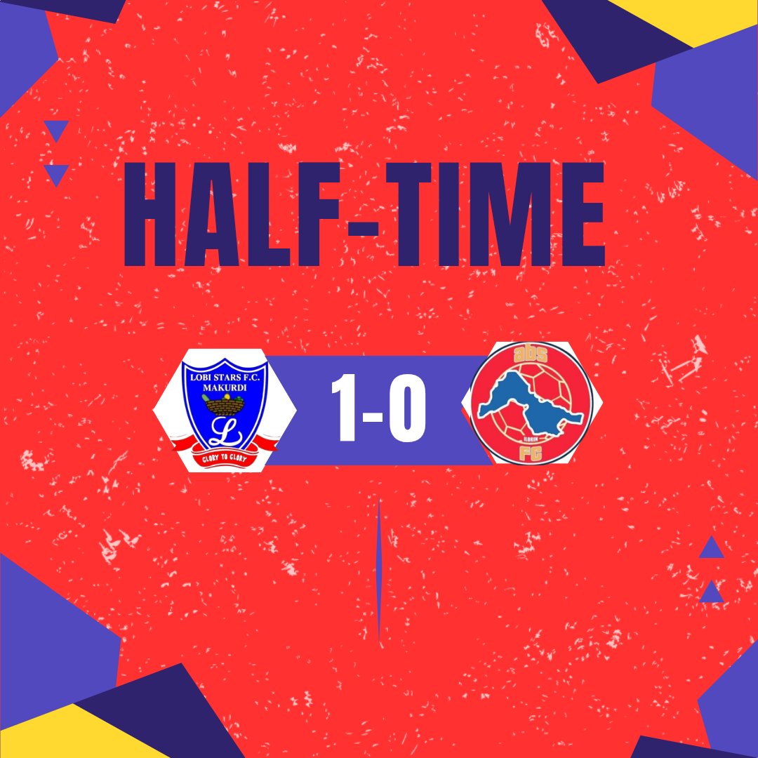 ABSIlorinFC's tweet photo. Behind at the break.
#WeAreABSFC #SaiSarakiBoys #NNL26 #jeniklogistics #LOBABS https://t.co/MlgIHd24IB