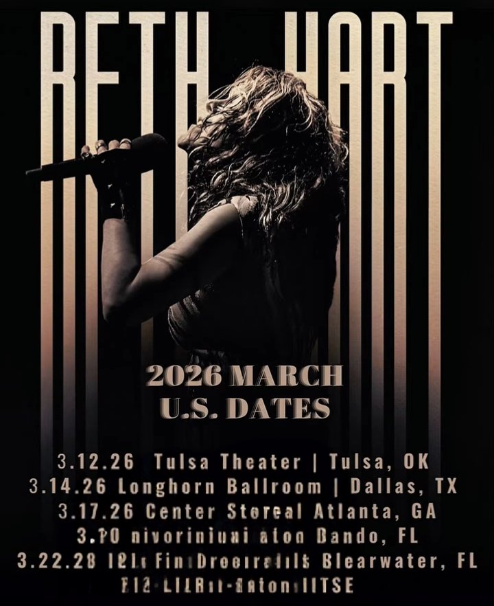 CalebRober25958's tweet image. Beth Hart and the band are stepping out for a handful of U.S. shows beginning March 12.
Are y'all ready to feel the soul? ❤️ Which city are you claiming?
 ​📍 3.12 - Tulsa, OK
📍 3.14 - Dallas, TX
📍 3.17 - Atlanta, GA
📍 3.19 - Orlando, FL
📍 3.22 - Clearwater, FL