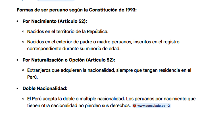 ScottDorian4's tweet photo. @potrillo_1901 SEGUN LA CONSTITUCION UNO ES PERUANO DESDE QUE NACE O RECIBE TITULO DE NACIONALIZACION 
EN NINGUN LADO DICE QUE SE ES PERUANO A PARTIR DE RECIBIR EL DNI 
#AlAngulo https://t.co/CWeuUtXogn