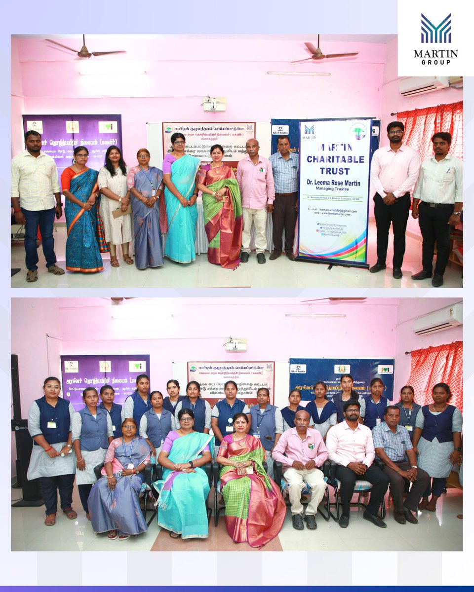 MartinGroup_'s tweet photo. Martin Group Invests ₹27 Lakhs in Infrastructure for Women’s ITI, Coimbatore.

Martin Group continued its commitment to women’s empowerment and vocational excellence through a ₹27,00,000 infrastructure project at the Government Industrial Training Institute (Women), Kavundampalayam.

The sponsorship, led by Dr. Leema Rose Martin, Director of the Martin Group and Managing Trustee of the Martin Charitable Trust, funded the construction of a modern playground, a dedicated two-wheeler parking facility, and a new toilet block. These amenities are designed to provide a safer, more conducive environment for young women pursuing technical skill development.

Inauguration Ceremony Dignitaries:
* Mr. V. Velmurugan, Regional Joint Director (Coimbatore Region)
* Mrs. T. Rajeswari, Deputy Director / Principal, Government ITI (Women)
* Thirumathi C. Parameswari, Superintendent / Training Officer, Government ITI (Women)
* Rtn. PHF Thaines Amutha, President, RCC Aalam
* Mr. John Paul, CSR Manager, Martin Group

By strengthening the infrastructure of vocational institutions, Martin Group remains dedicated to bridging the gap in women’s education and fostering sustainable community growth.