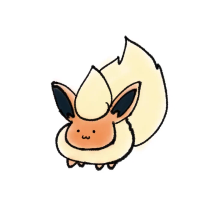 ぽこあポケモンできないので昔描いたゆるポケ絵再掲