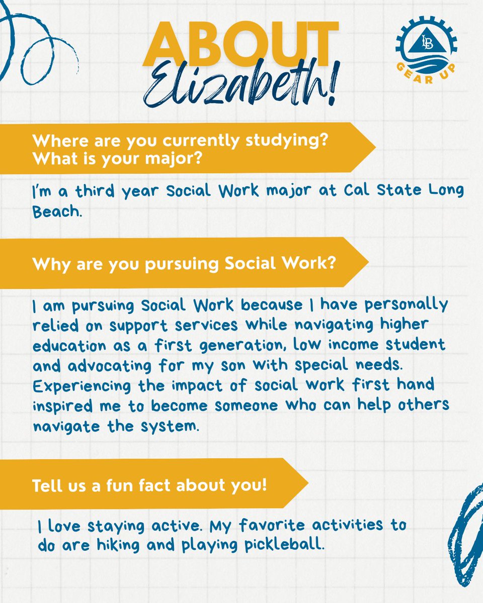 Meet Our New Intern: Elizabeth! Elizabeth is a third year Social Work major at CSULB. She is pursuing Social Work because she has relied on support services while navigating higher education as a first generation, low income student, advocating for her son with special needs.