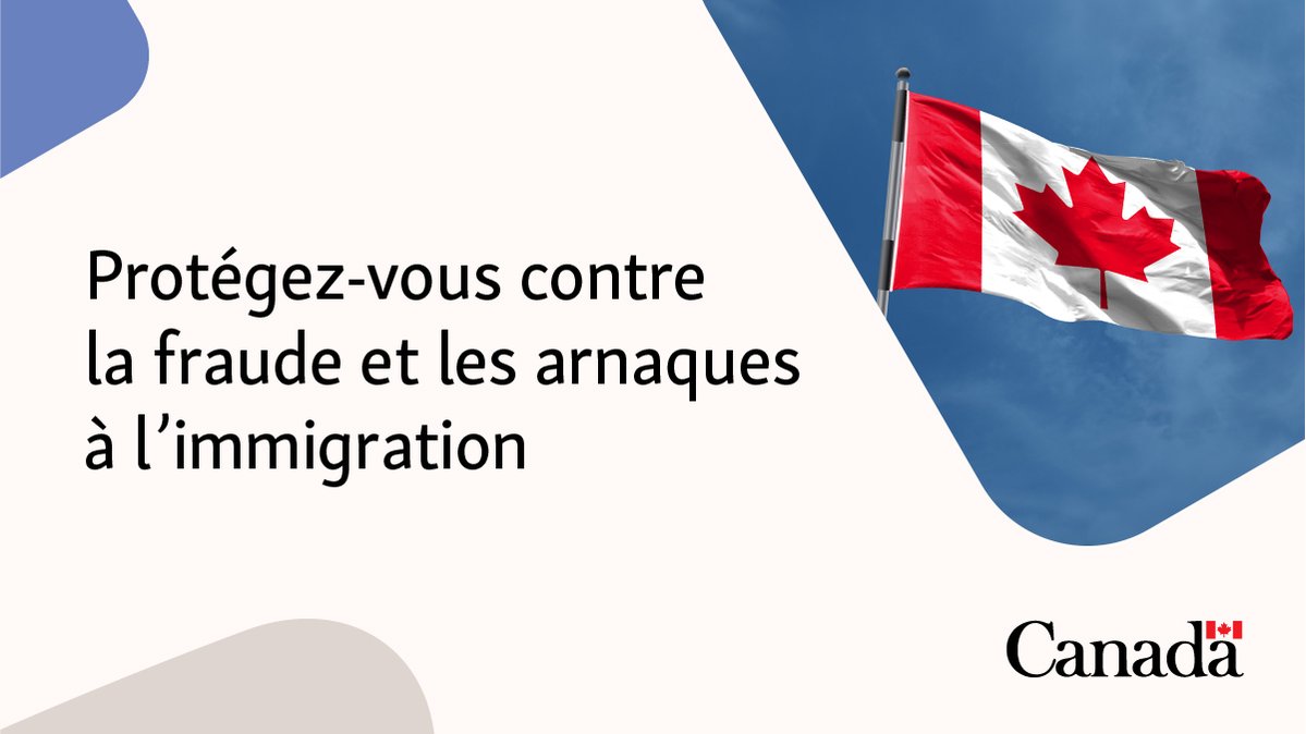 À l’occasion du Mois de la prévention de la fraude, suivez 3 étapes simples : repérer, arrêter et signaler la fraude en immigration et citoyenneté. Ensemble, protégeons les gens et renforçons notre système : bit.ly/4atHeM8
 #MPF2026 ✅