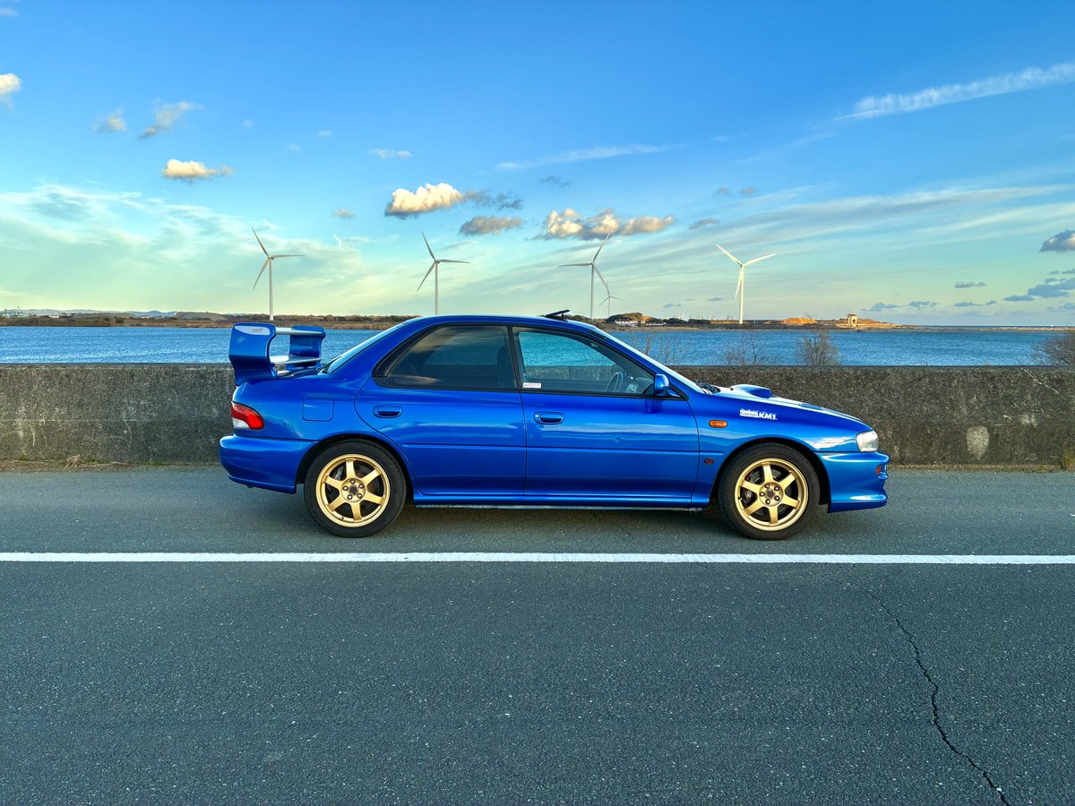 TE37の日 STi×レイズ 実質GC8用TE37(16インチ) 16インチでゴールドの