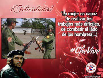 Las mujeres cubanas, dignas herederas de Mariana, Haydee y Vilma. Felicidades en el día internacional de la mujer.. #MujeresEnRevolución. #Cuba.