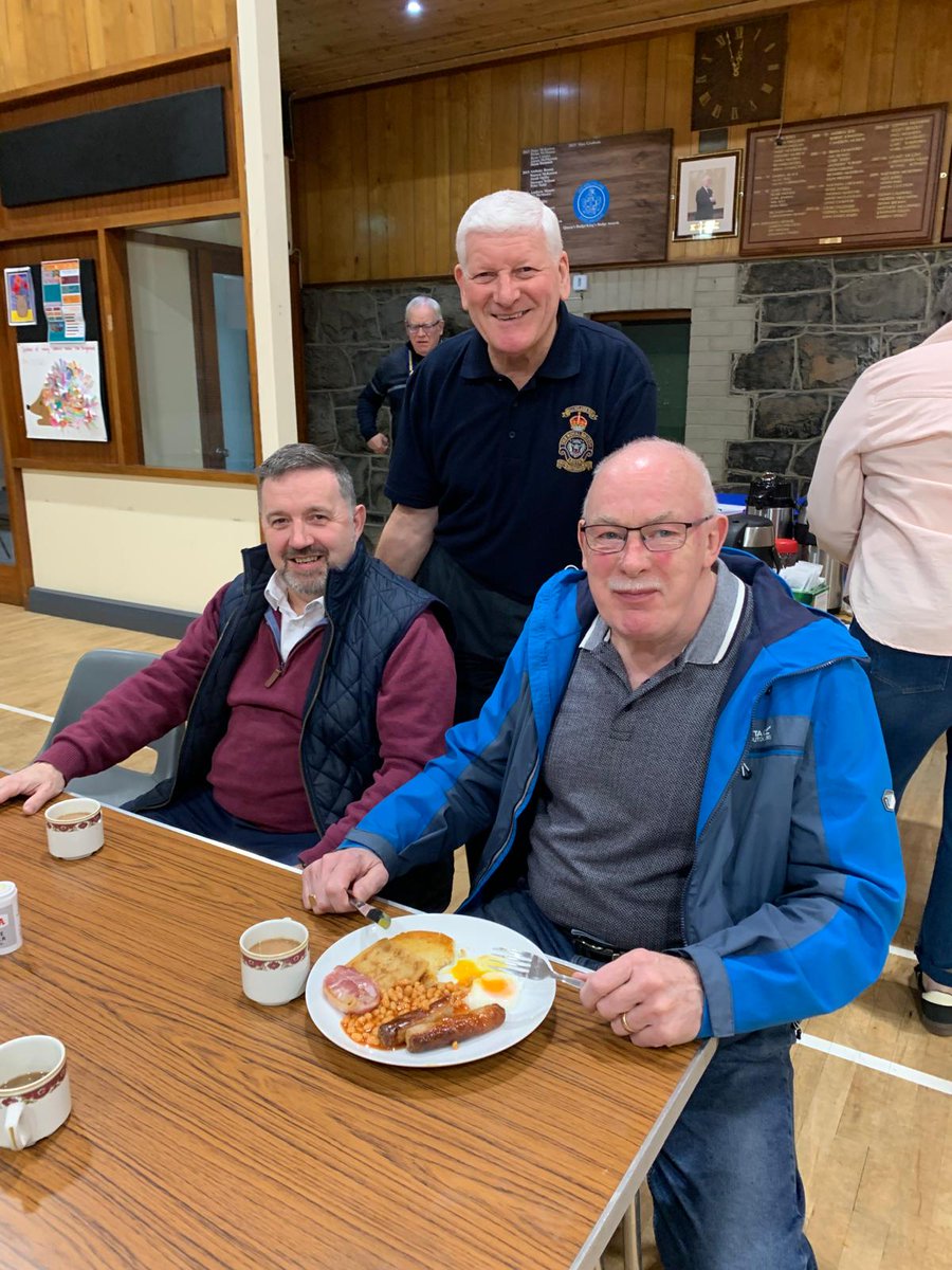 RobinSwann_MP's tweet photo. 🤹‍♂️Constituency Saturday South Antrim🤹‍♂️
Thanks to Ballyclare RBL for the invite to speak to those gathered for their Veterans’ Breakfast for a Morning of Comradeship &amp; Congratulations to Holestone YFC for another successful charity event in aid of Leukaemia and Lymphoma NI. https://t.co/yCKIwTe8v6