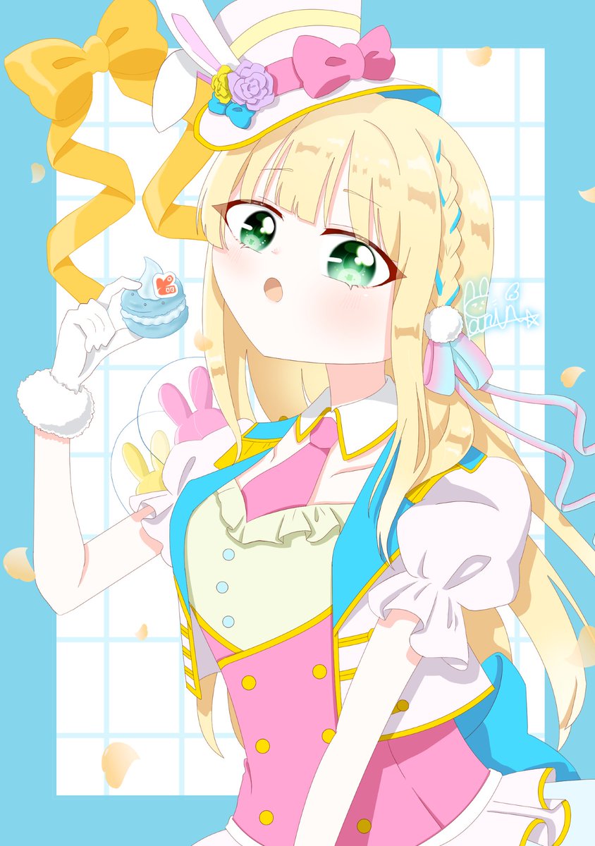 怜ちゃん誕生日おめでとう！🎉
もし恋の衣装がかわいすぎたので描きました✨
#アイプラ_FA　#アイプラ
#一ノ瀬怜生誕祭
#一ノ瀬怜誕生祭