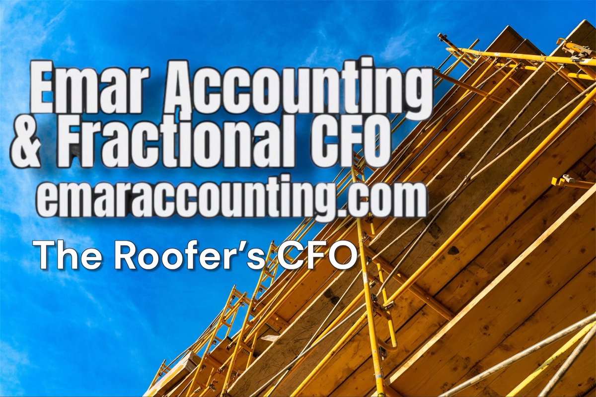 EmarAccounting's tweet photo. Saturday Roofer’s Insight:

Roofing companies don’t go out of business because of bad roofs. They go out of business because of bad financial control.

#Cashflow #FinancialControl #FractionalCFO #ConstructionFinance #BusinessGrowth #CEO #Roofing #Construction #EMARAccounting https://t.co/S4saZj117D