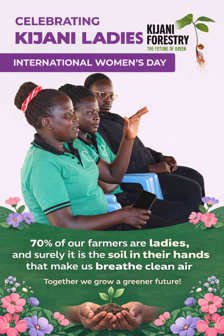 Resilience in every seed sown. 
70% of Kijani’s impact is driven by women in rural communities. 

Today we celebrate their role in building a sustainable and prosperous future for all. Happy Women's Day! <a href="/kijani_forestry/">Kijani Forestry</a>