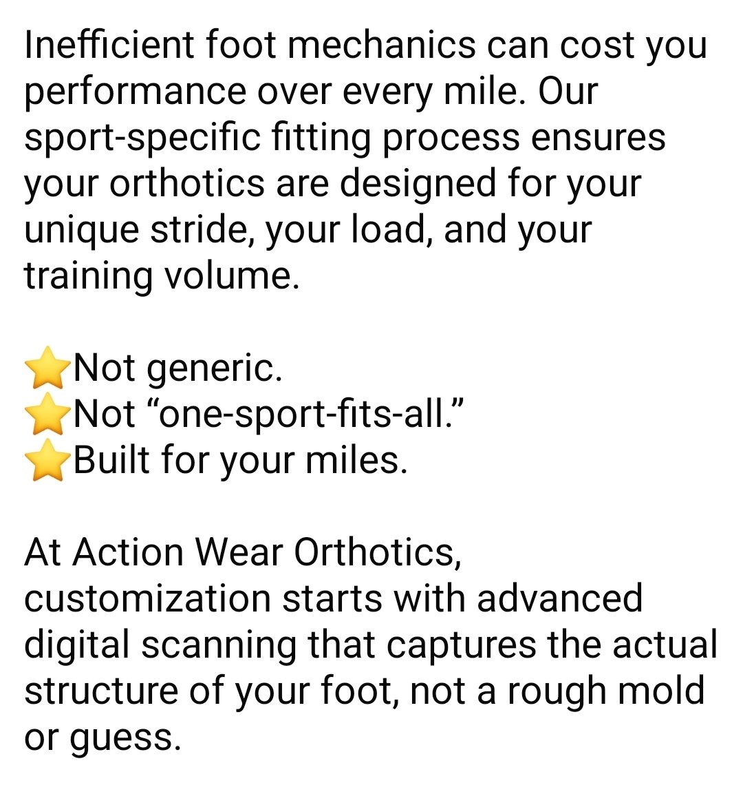 Action Wear Orthotics tweet media