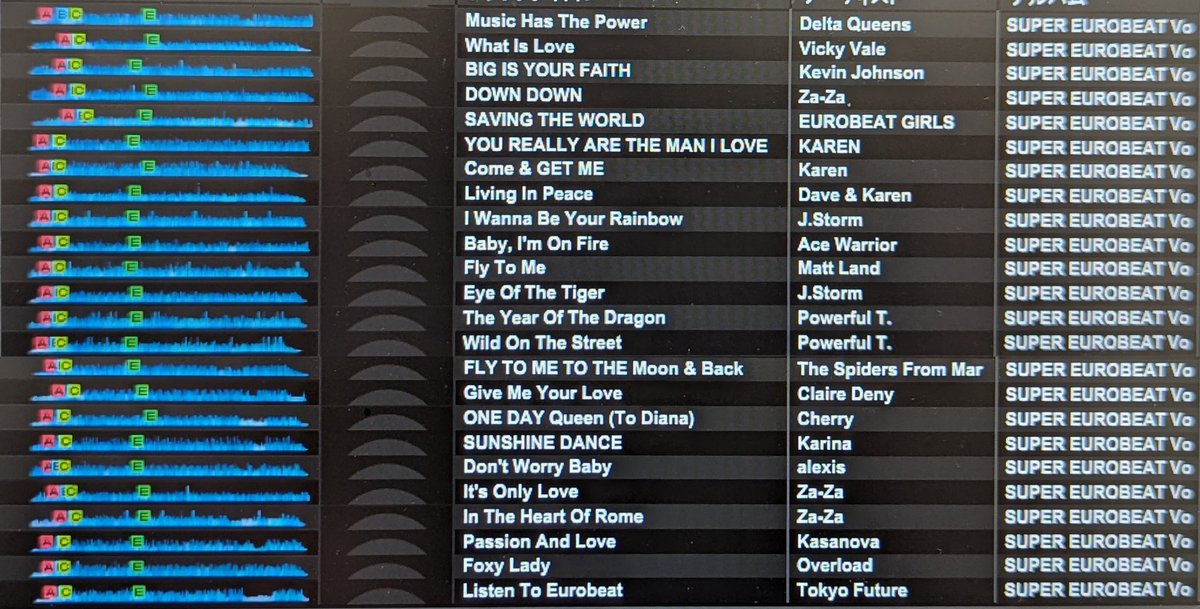 びぎおの俺ユーロお疲れ様でした〜🙋‍♂️
本日のセトリです。
2順目曲被り2曲あってホンマすんませんでした💦
最後のセトリは延長戦でチャレンジ枠として3次以降に挑戦！