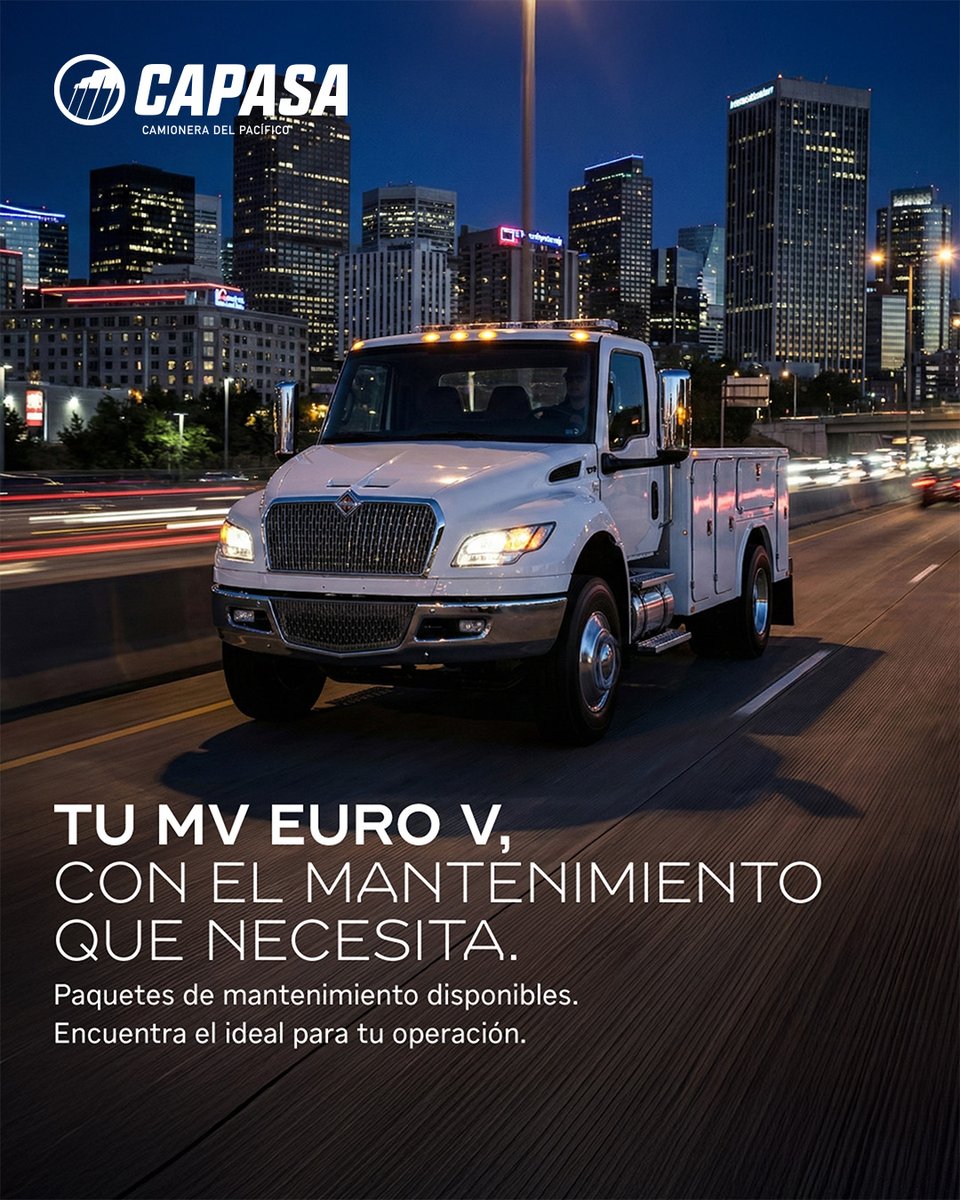 CAPASAmx's tweet image. Cada kilómetro que recorre tu #MV #EuroV depende de algo clave: mantenimiento a tiempo.

En #CAPASA puedes programar tu servicio con refacciones y lubricantes correctos, respaldados por revisión técnica especializada.

📲 Contáctanos y revisemos el plan para tu operación.