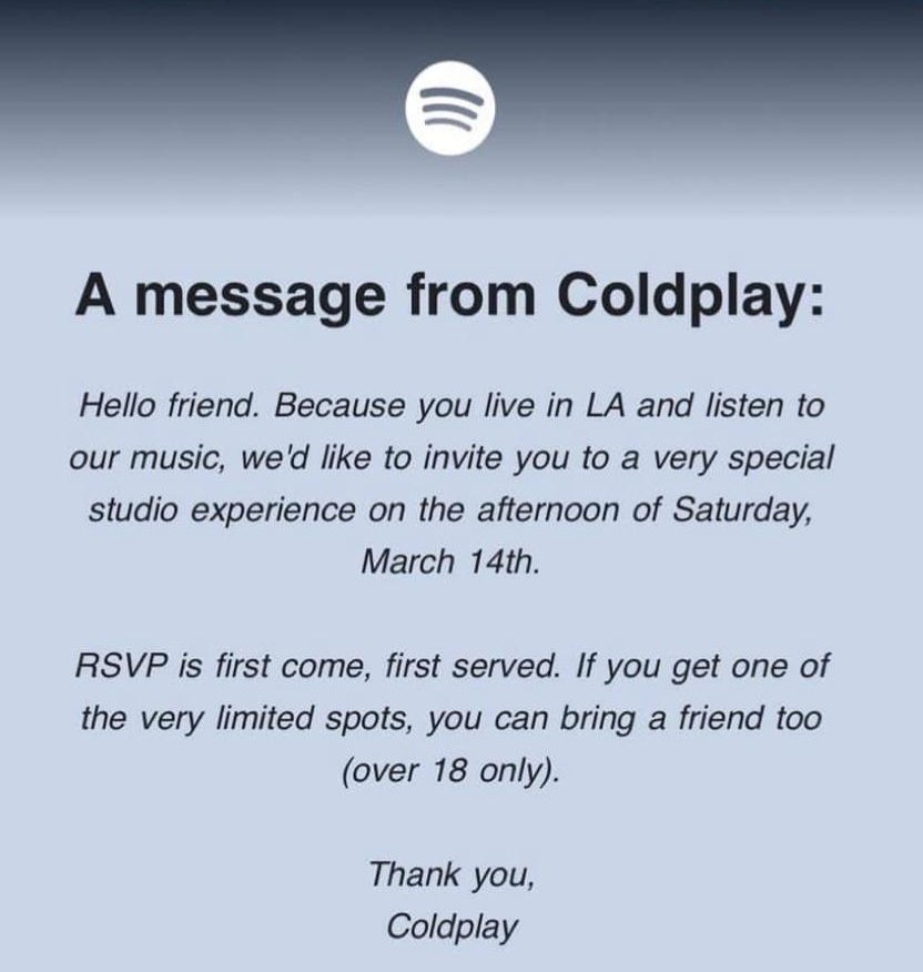 Coldplay Philippines tweet media