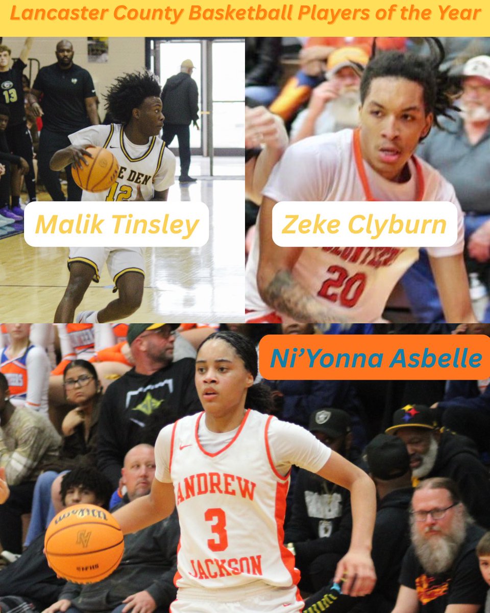 AndrewChodes_'s tweet photo. It's that time of the year.

Congratulations to @malik_tinsley and @ClyburnZakaden being named the All-Lancaster County Co-Boys Basketball Players of the Year, and Ni'Yonna Asbelle earning the nod for the top girls player.

https://t.co/0QixcrYjI2 https://t.co/xkvD3L37IQ