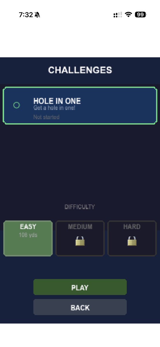 Retro Golf Game tweet media