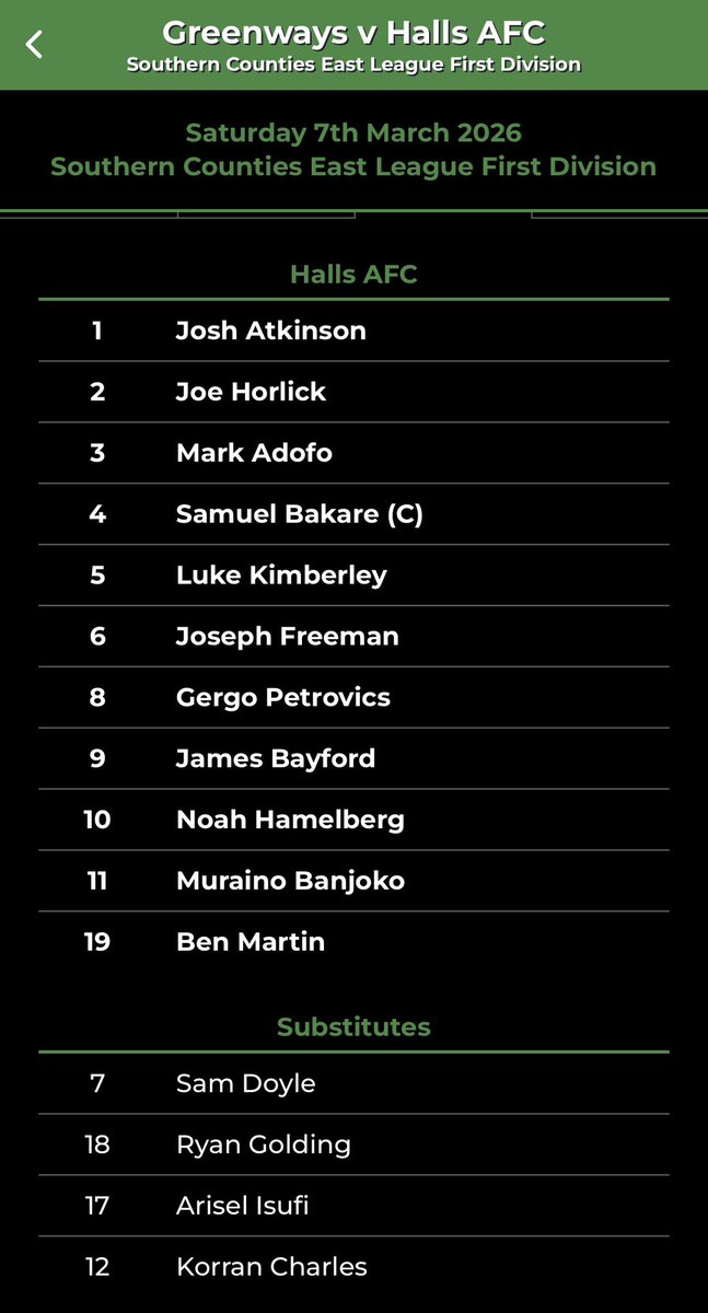 Halls Athletic FC tweet media