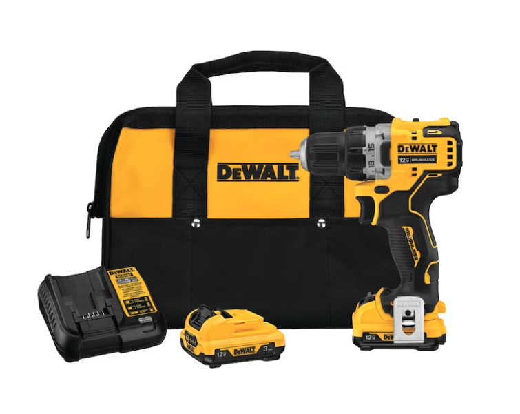 LordOfDiscounts's tweet photo. DEWALT XTREME 12-volt Max 3/8-in Keyless Brushless Cordless Drill, 2-Batteries &amp; Charger Included, now $79 via Lowe's

⬇️ 53% Price Drop

🔗 - https://t.co/3qyimCmCbX

#LRDeal | #AD https://t.co/JCRpeCSNPx