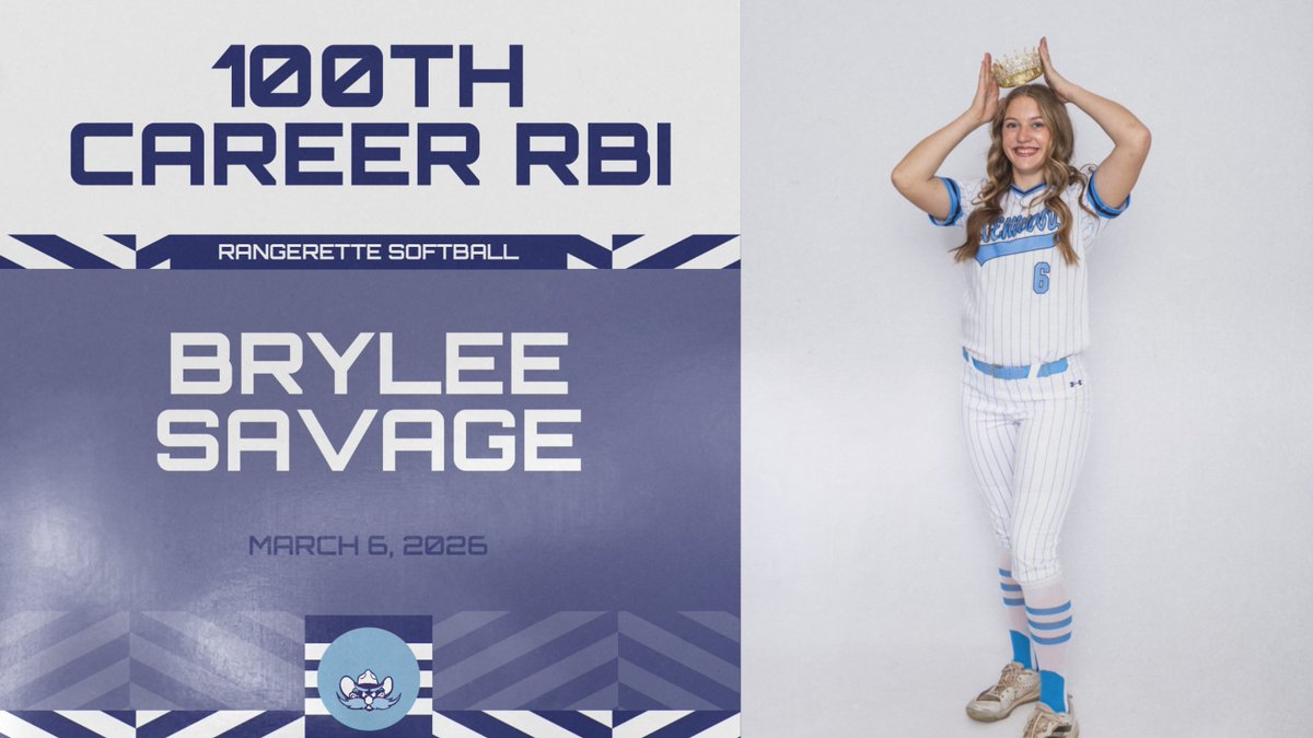 Huge congrats to Brylee Savage on recording her 100th career RBI last night! 💯 A massive achievement for a standout player.

Keep driving 'em in, Brylee!