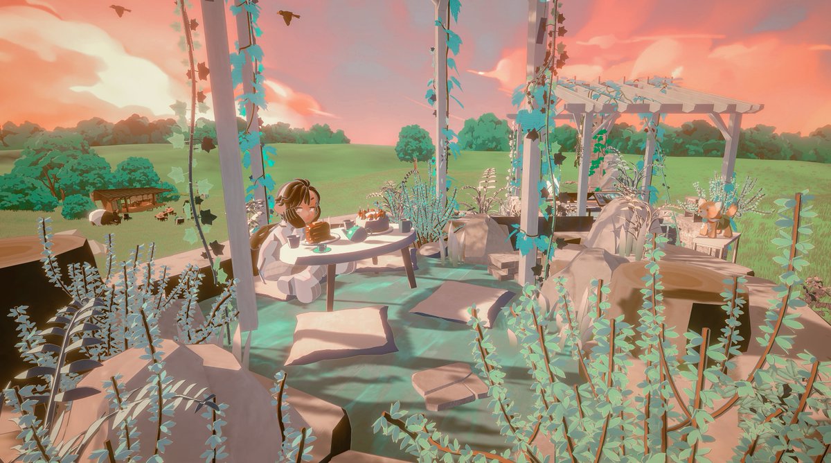 nzgoghnz's tweet image. 「神々の楽園」さん
タイトルの通り、どこか幻想的な雰囲気のルーム。妖精や神話というワードがなじみます…