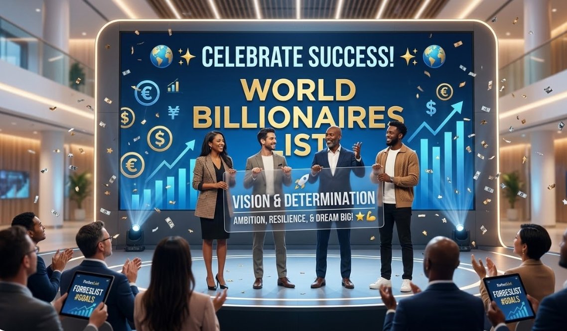 🌍✨Celebrating success today with the Forbes Billionaires List! 💸🚀 Who inspires you? Keep dreaming big and pushing forward! 💪 #Billionaires #Success #DreamBig #Inspiration