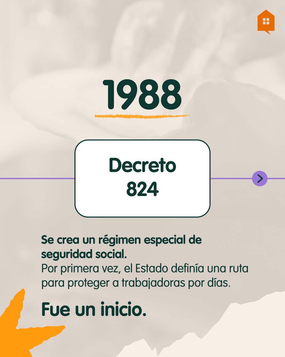 EmpleoEnElHogar's tweet photo. ➡️Los derechos de las #TrabajadorasDelHogar no aparecieron de la nada. Se han ido construyendo con el tiempo... 

Repasa hasta el final