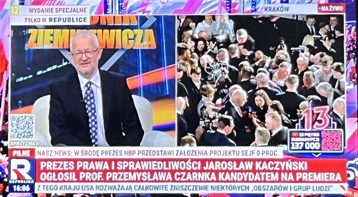W tv zaRublika orgazm za orgazmem 😁 „Stawiali” wcześniej na Czarnka ⚱️