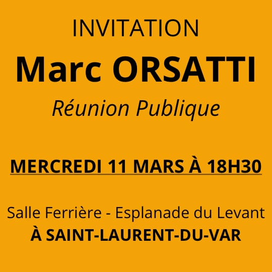 FederationPS06's tweet photo. Le 11 mars 2026 à 18h30, Marc Orsatti et la liste « Mieux Vivre Ensemble à Saint-Laurent-du-Var » vous invitent à leur réunion publique, salle Ferrière.
Pour un vrai changement et une nouvelle majorité.
Venez nombreux ! https://t.co/fyOw99JB4W