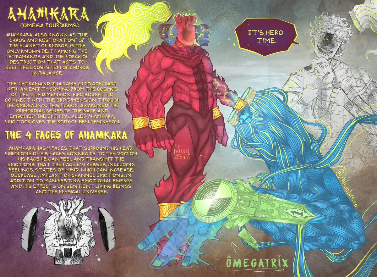 Wiuulzero's tweet photo. The Tetramand God Ahamkara #Ben10 https://t.co/vCvzXLhGnH