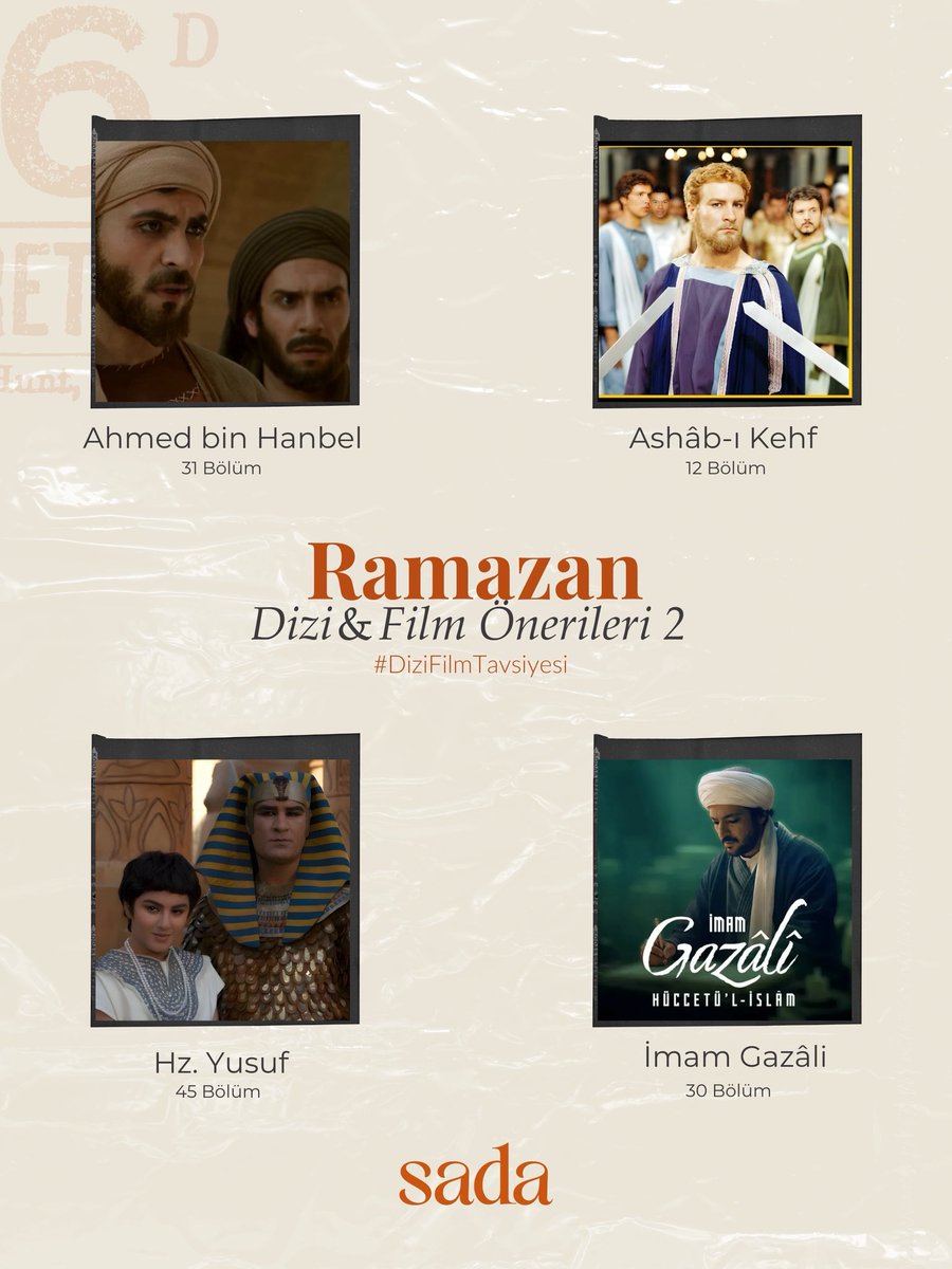 Hangisi listende?

#sada #filmtavsiyesi #ramazan