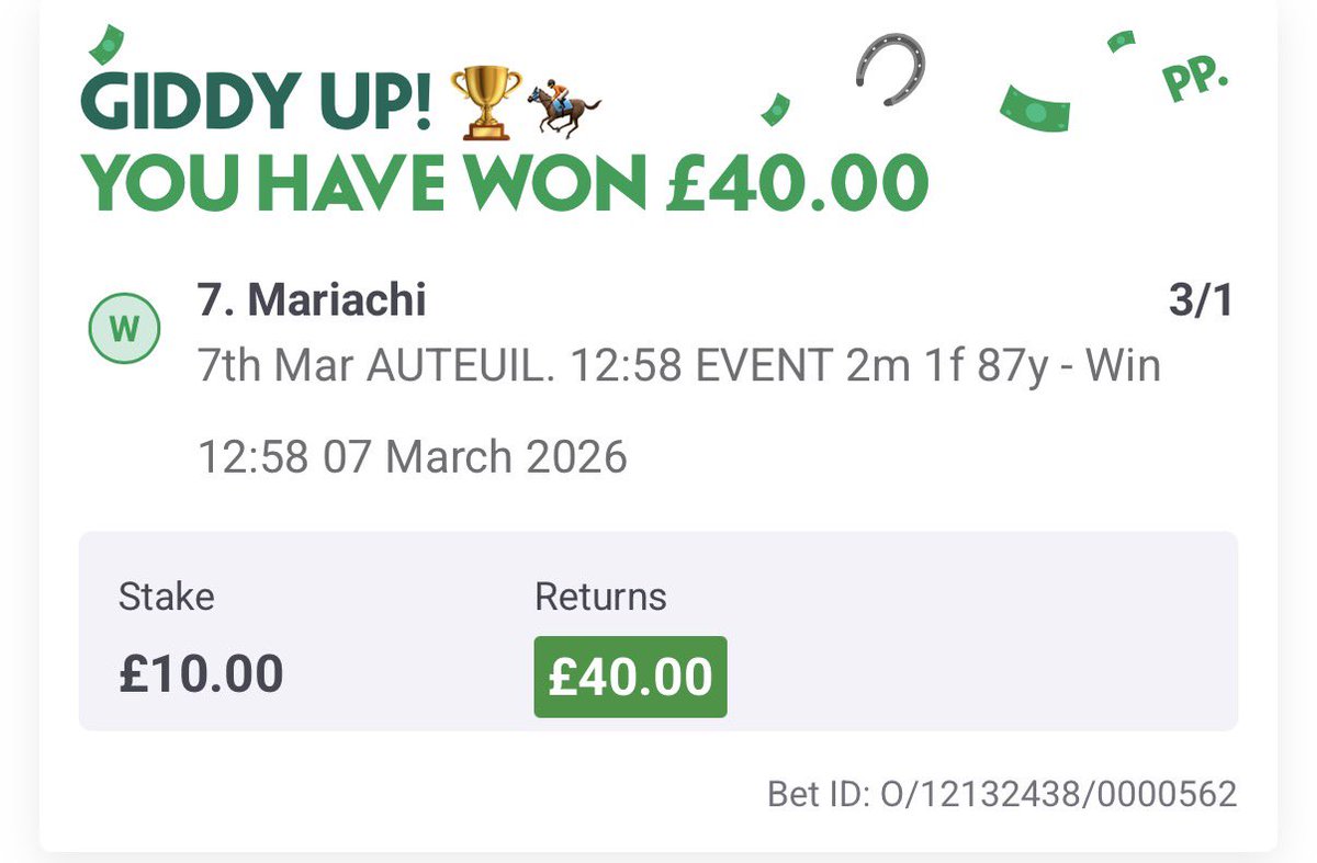 2 quality winners over in AUTEUIL today ! 1 more bet for this afternoons races 🎉