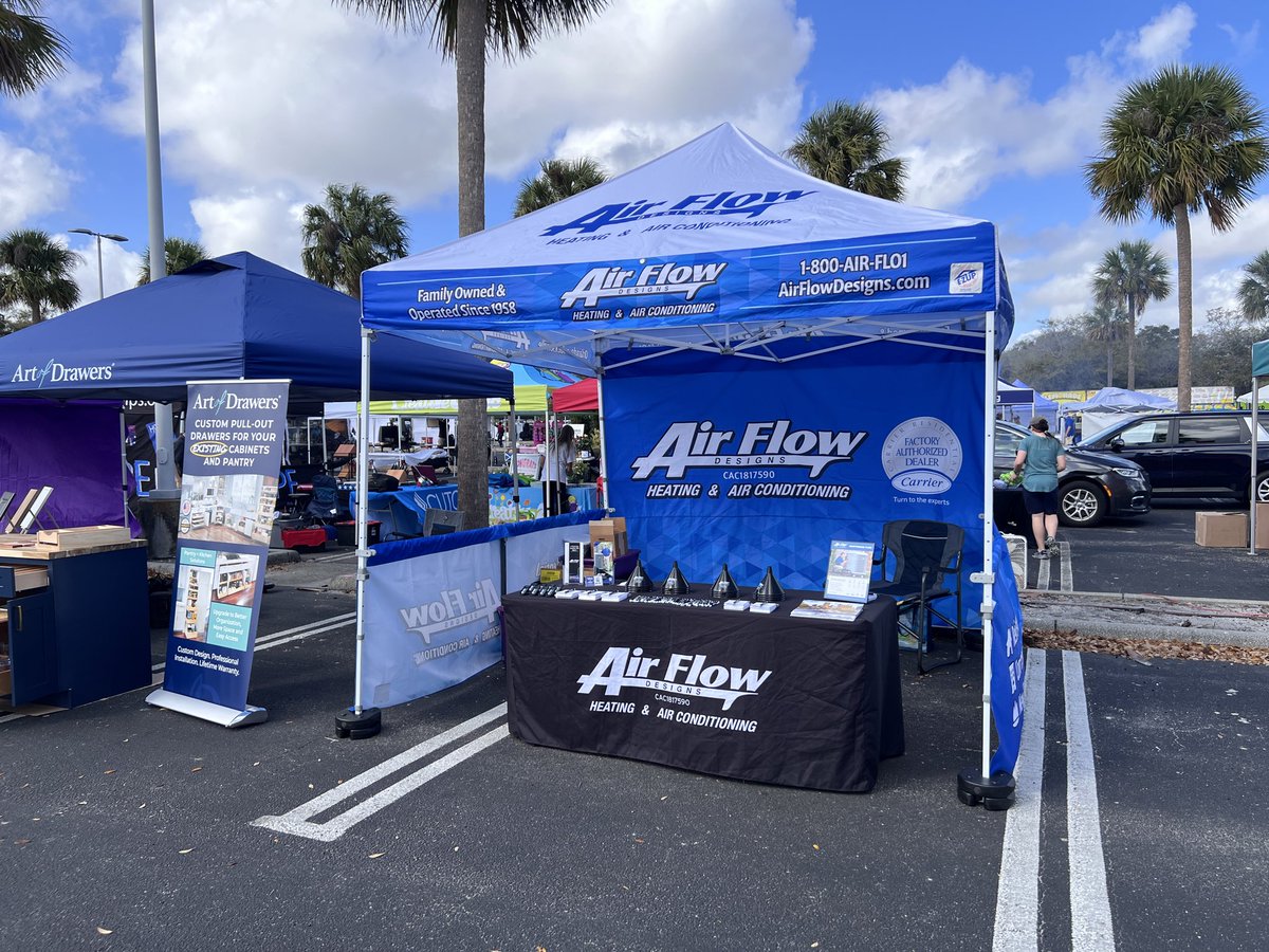 AirFlowDesigns's tweet photo. Come see us today 11AM-3PM at Taste of Oviedo 2026 in the Oviedo Mall parking lot. Grab some freebies while you’re here! #hvac #airconditioning https://t.co/uQTg9hk4b0