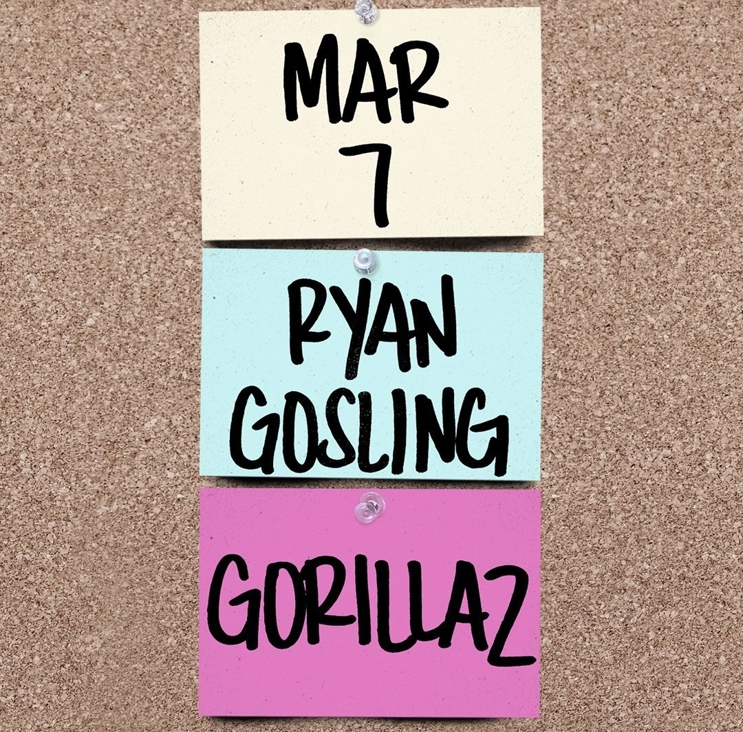 gorillaz_arg's tweet photo. 🗓 Hoy toca GORILLAZ

🏟 Saturday Night Live
📍 Nueva York, Estados Unidos
⏰ 01:30 hora argentina (del día siguiente)

🎤 Gorillaz se presentara en el programa SNL junto a Ryan Gosling. El programa se transmitirá por Universal+, y al día siguiente estará disponible en YouTube. https://t.co/LNZTSJsFMn