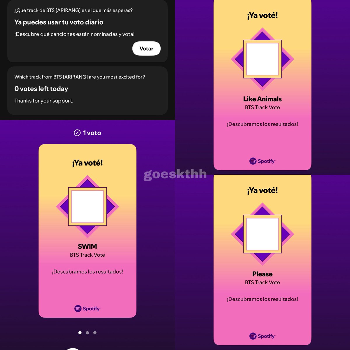 🚨 DIFUNDAN! 
ESTA VOTACIÓN SIGUE ACTIVA. ¿Ya fueron a votar por su canción más anticipada de ARIRANG? COMPARTAMOS ESTO MASIVAMENTE! 👀🔥
— 🗳️: 100ss 
🖇️open.spotify.com/playlist/37i9d…

SWIM IS COMING
BTS IS COMING
ARIRANG IS COMING
#BTS_ARIRANG
#BTS_SWIM