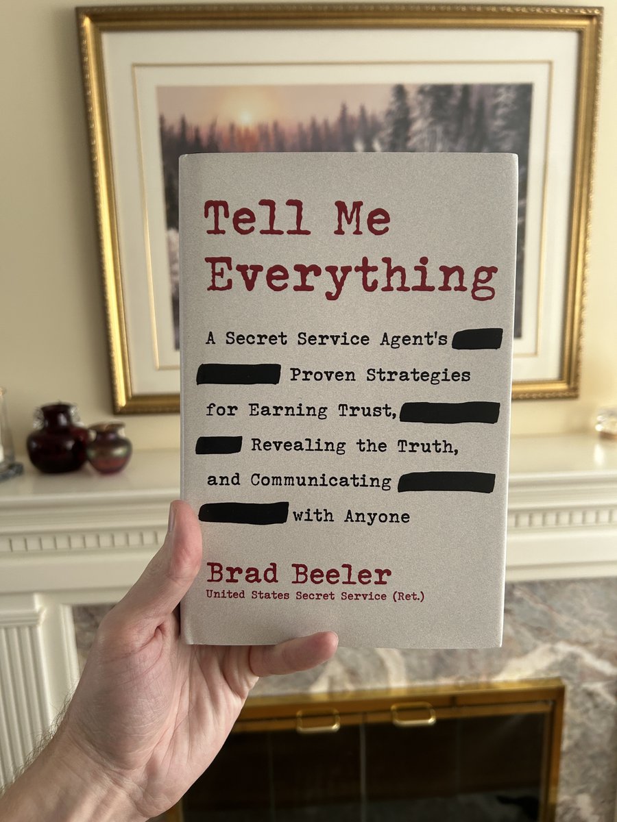 MattKaramazov's tweet photo. The 1,470th book I've read since 2014: Tell Me Everything, by retired Secret Service agent Brad Beeler

This is probably the most practical and tactical book I've read in a long time, and especially on the subject of persuasion, influence, truth-seeking, and relationship-building. Learned a TON here. 

Just TRY pulling anything over on me now :)