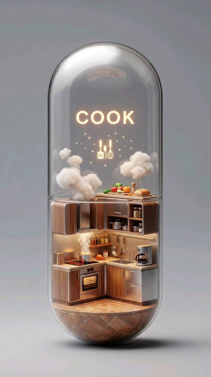 AIEditAI's tweet photo. Life in a capsule 💊 

Made with AI Edit 👉 link in bio
#AIart #generativeart #NanoBanana2 https://t.co/CQBouK4O23