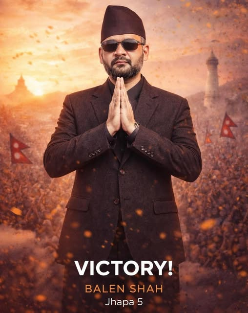 जीतको धेरै धेरै शुभकामना <a href="/ShahBalen/">Balen Shah</a> जी !
देश र जनताको ठुलो आशा छ। आशालाई निराशामा बदल्न नदिनेगरि काम गर्नुहुनेछ भन्ने अपेक्षा गर्दछौं ।
