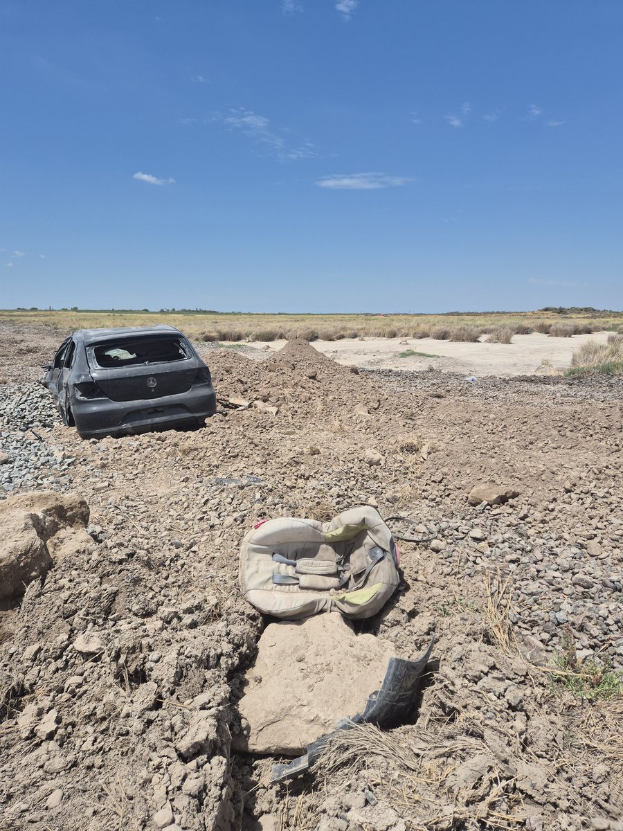 Hay imágenes que valen mil palabras. Ese lugar, hace un año, era un mar. El agua atravesaba la Ruta 3 con violencia. La camioneta de Andreani conducida por Salazar, el auto en el q viajaban las hermanitas junto a sus padres y el conducido por Ángel Mosman fueron arrastrados.
