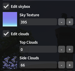 necrysi's tweet photo. you can get the Merchant's Tale clouds and skybox in gpose anywhere using Ktisis skybox editing (and presumably the equivalent feature in Brio)

this is nice because they respond to time of day and weather which they do not inside the dungeon

Skybox 395, Side clouds 66. https://t.co/BxU1rNeTYS