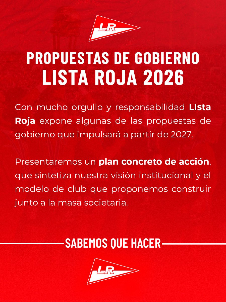 Agrupacion Lista Roja Oficial tweet media