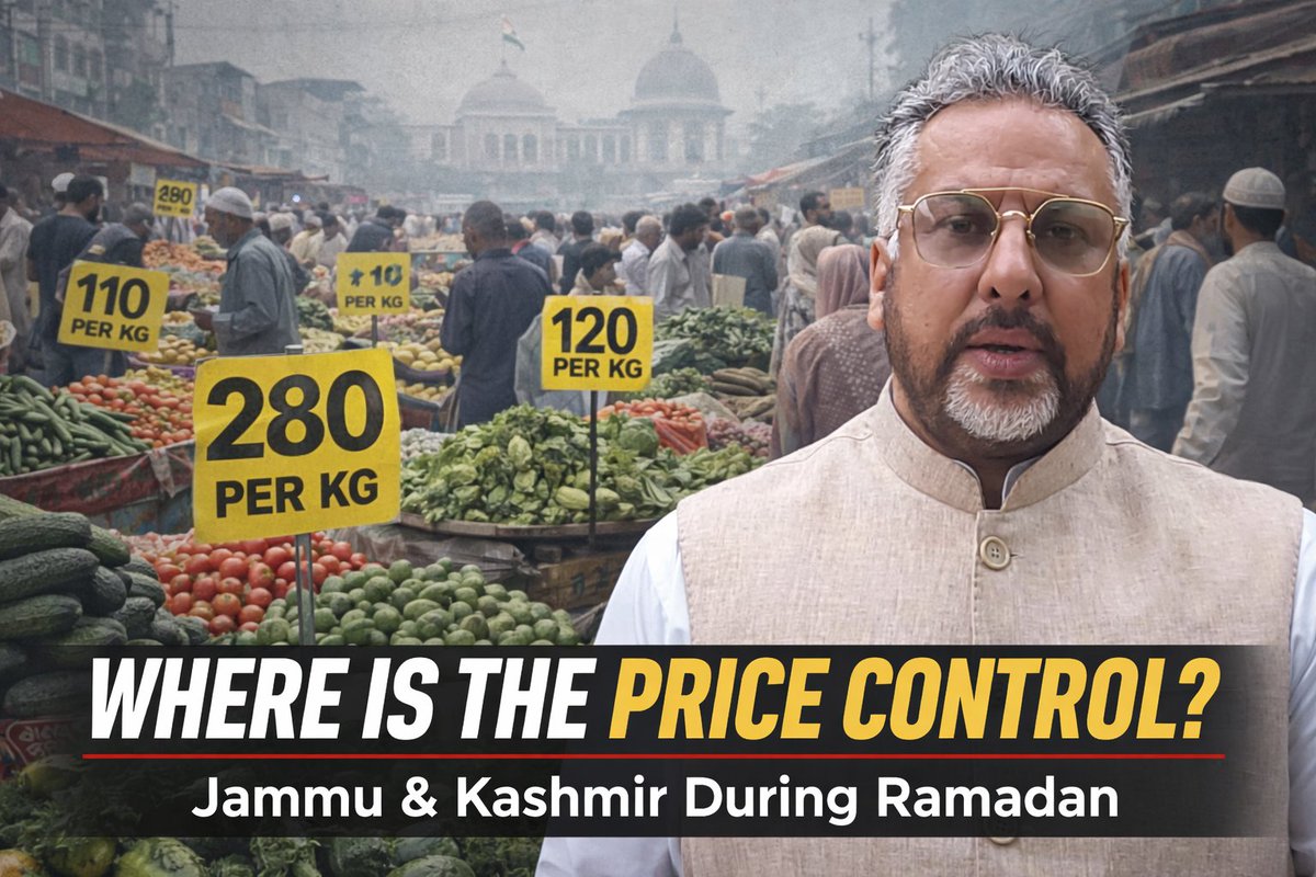 KhalidTufa29's tweet photo. Ramadan price hike in Jammu Kashmir is shameful.
Meat jumps from ₹700 to ₹750 and the government is missing.
No price control, no market checking   people are being looted. Enough#Samajwadi Party #Jammu  #Important #WomenDignity #ReligiousFreedom #ResignInProt https://t.co/tce3MUhLcg