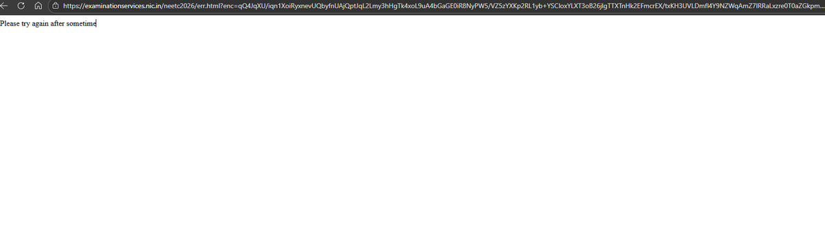 viren2dec's tweet photo. #NTAExams 
Current staus of NEET UG registration site from last 10 hours. It seems System is completely dead in India.
@NTA_Exams @NTAExams https://t.co/7rbh9IbGyr