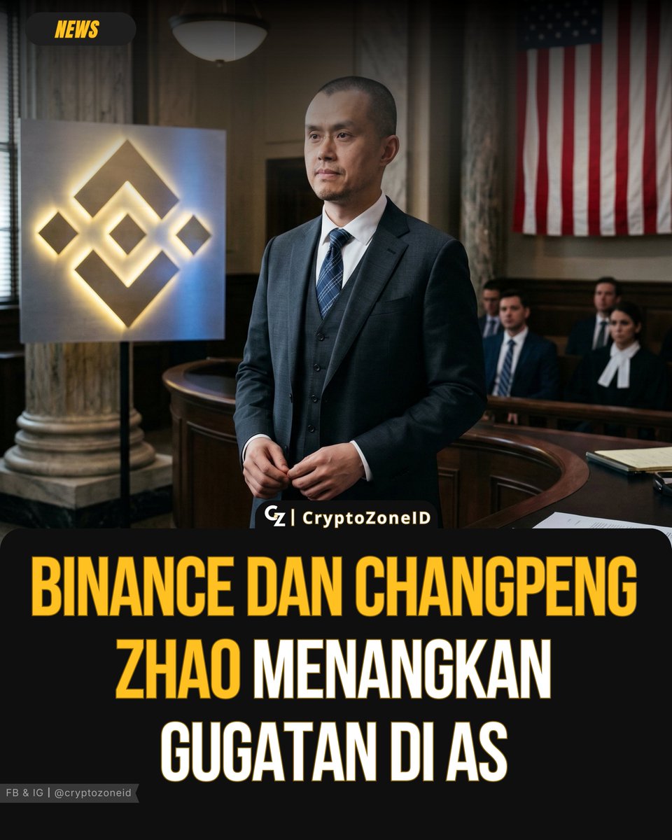 CryptoZonelD's tweet photo. Badan gugatan terhadap Binance dan pendirinya Changpeng Zhao ditolak pengadilan federal AS. Hakim menyatakan tidak ada bukti bahwa Binance terlibat dalam pendanaan terorisme, meski penggugat masih diberi kesempatan mengajukan ulang kasus dengan revisi. https://t.co/94uGOD03QT