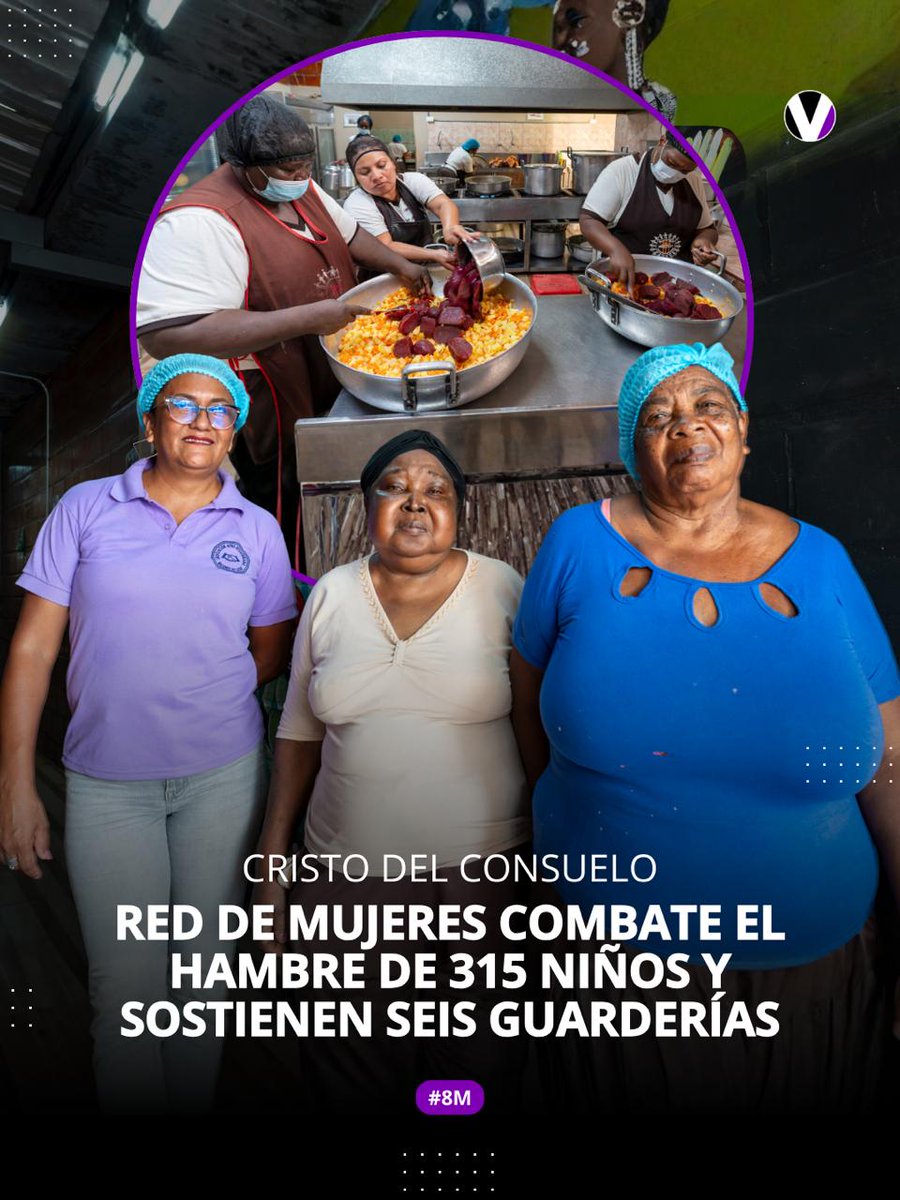 💜 #8M | Hace más de 30 años, la Asociación Afroecuatoriana Mujeres de Lucha mantiene una red de guarderías en Cristo del Consuelo, en #Guayaquil. Lo que empezó con una colada en el portal de una casa hoy alimenta a 315 niños. Conoce su historia👉🏻 v.vistazo.com/4lf5sgP