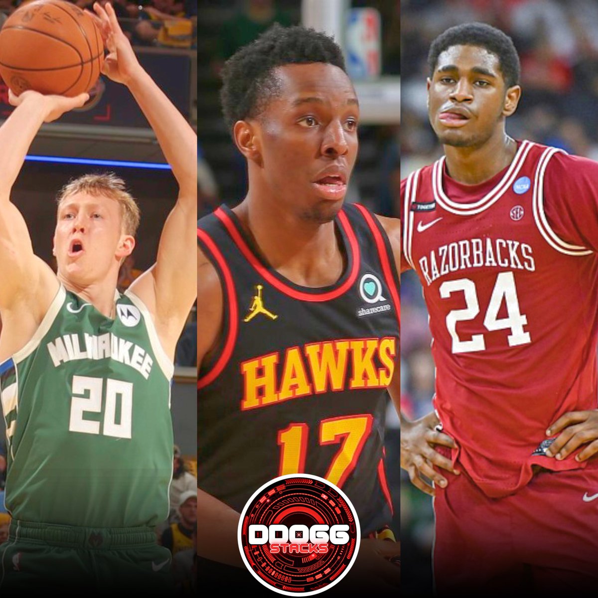 DDOGGSTACKS's tweet image. 3/7 NBA/CBB🏀 Card

AJ Green o8.5 Points
#FearTheDeer 
Onyeka Okongwu o7.5 Rebounds
#TrueToAtlanta 
Billy Richmond o17.5 Points
#OneRazorback 

Like and Follow if tailing🐾

📊 @PropsEdge | Use Code: DDOGG for 20% off