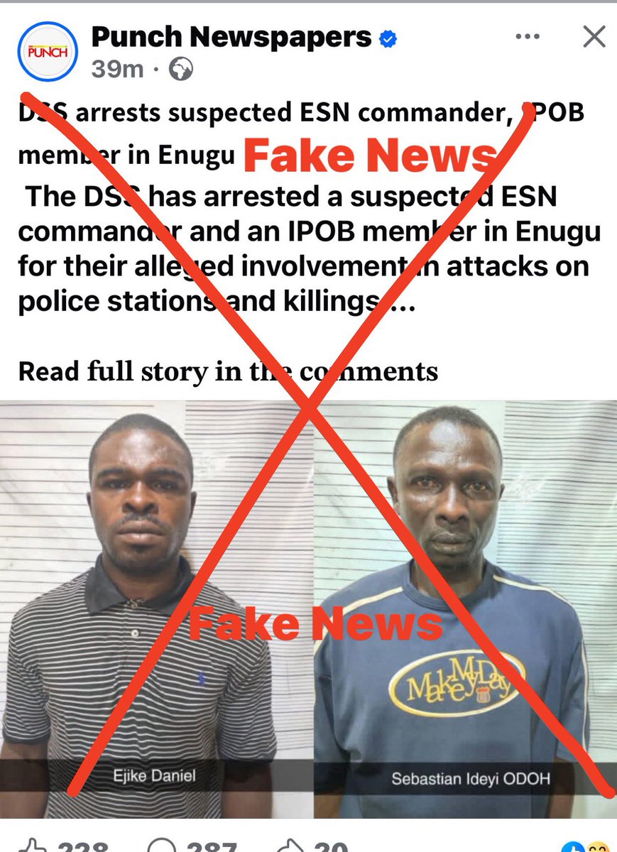 ChinasaNworu's tweet photo. They have come again. As long as #IPOB leadership is concerned and #ESN command , these men are not #ESN operatives and are not part of the #ESN Enugu command . 
It’s really unfair for Nigerian security to parade people for whatsoever reason and tag them as #ESN operatives. https://t.co/PdpwglI4UB