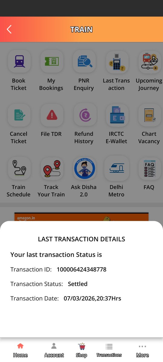 Nareshc90758941's tweet photo. I made the payment to book the ticket and the payment was made but the ticket was not booked, please refund me.#railwaynorthern @RailwaySeva @railcomplaint @RailMinIndia @GM_NRly @IRCTCofficial @IRCTCofficial https://t.co/dKFfdxDOwr