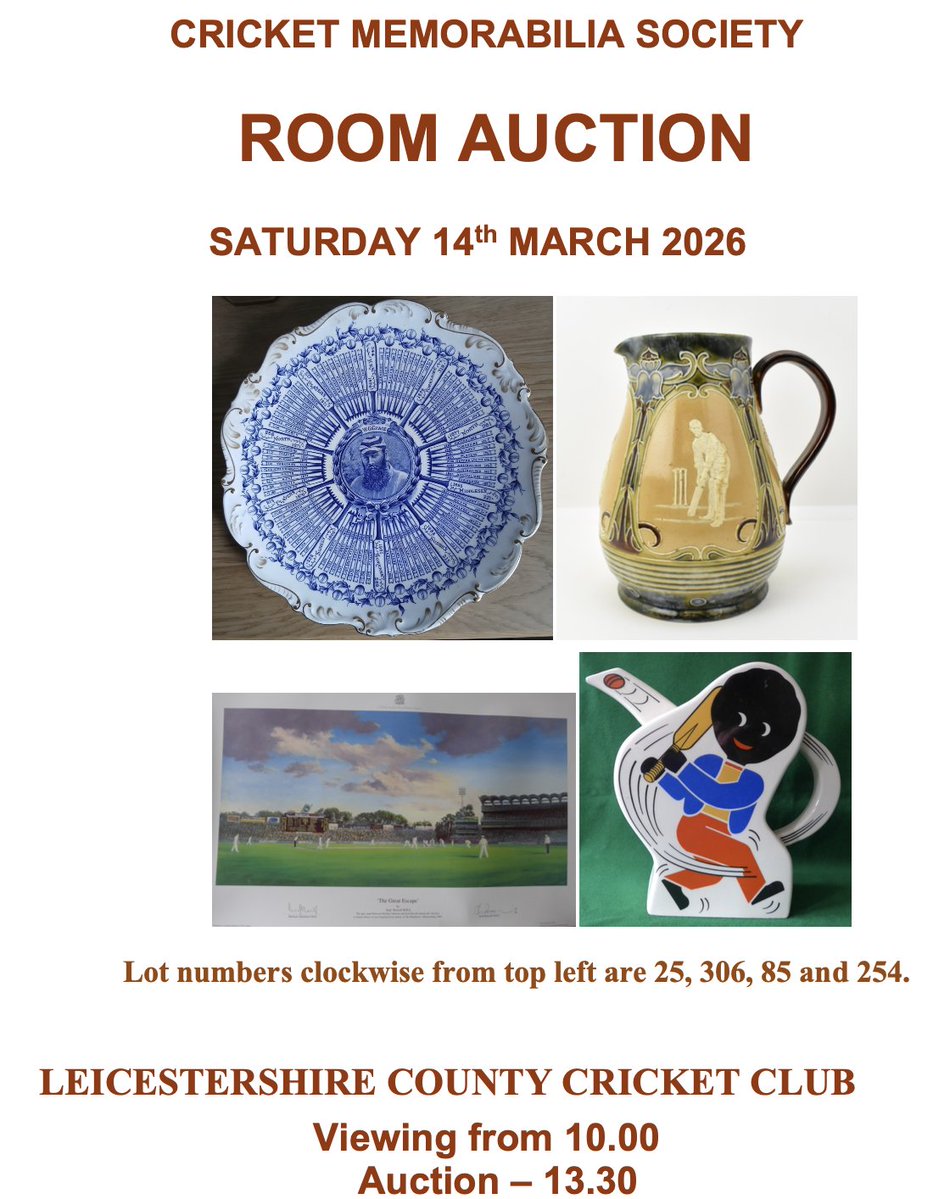 Cricket Memorabilia Society tweet media