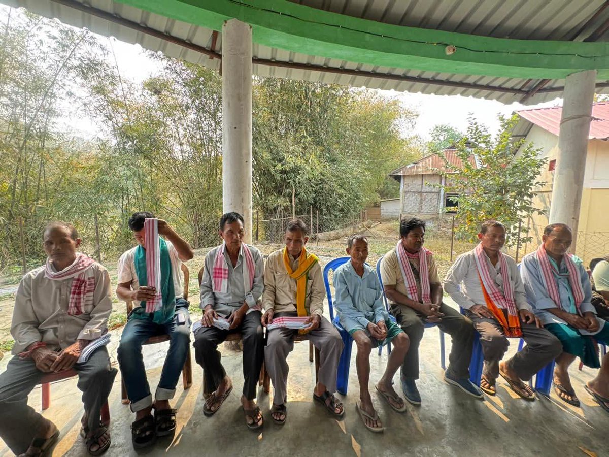 GorlosaNandita's tweet photo. In Basabari village, the inauguration ceremony of Madaikhos and Foundation of Madaikhos was held under Assam Darshan, attended by 18 Gaonburas representing various villages. Within the Dimasa society, Madaikhos play a pivotal role, particularly for priests who require them for indigenous worship of deities.
I am glad that the Asam Darshan scheme approved by Honble Chief Minister Himanta Biswa Sarma  had been implemented successfully for the year 23-24 and 24-25.
@himantabiswa 
@CMOfficeAssam 
@DilipSaikia4Bjp