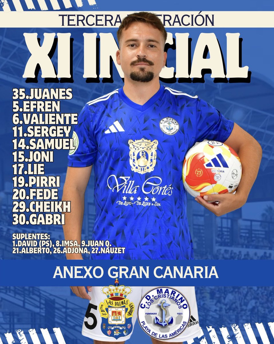 CDMarinoOficial's tweet photo. XI INICIAL 🤩💙

🆚 @udlp_cantera https://t.co/KdnuQHavpA