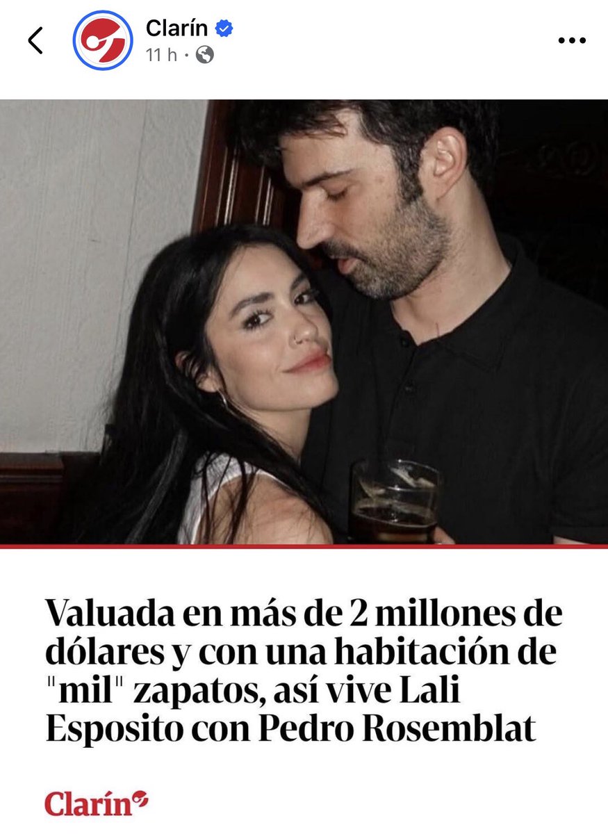 Las Fake News que comenzaron a salir ayer en diferentes cuentas con fines políticos y Clarin, contra Lali.